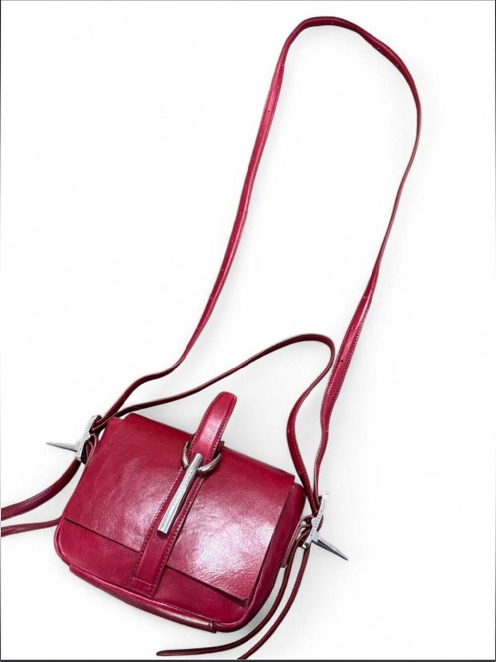 Jordan Luca leather mini bag in red leather